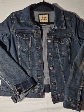 Sonoma The Everyday Jacket" Blue Denim Womens Small